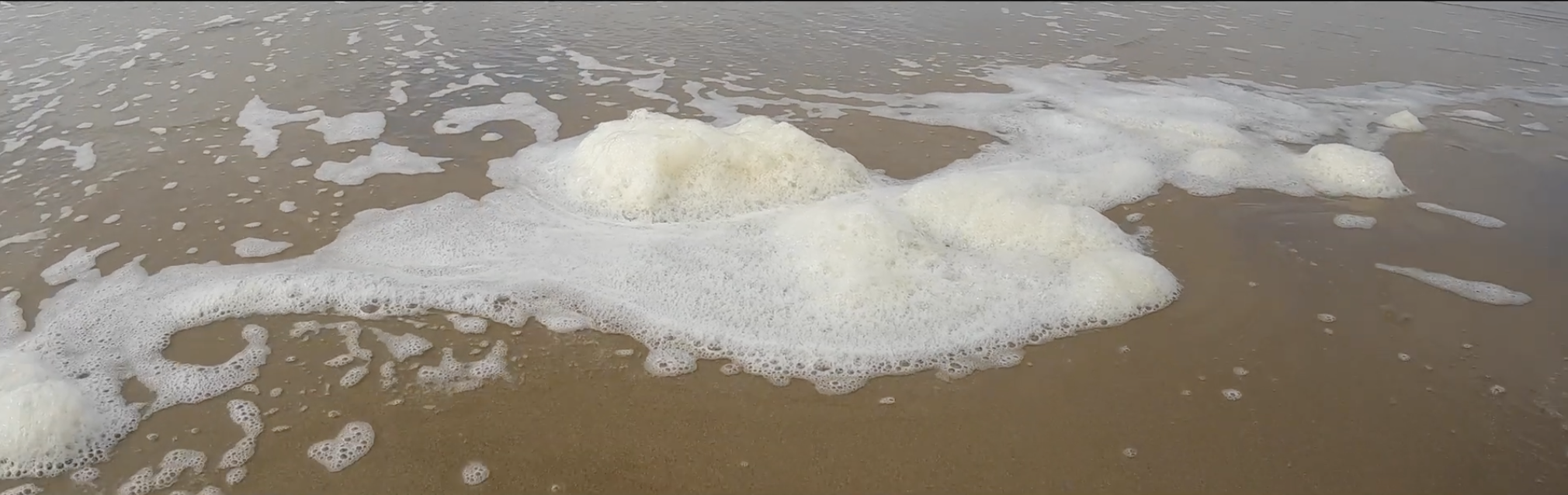 Zand met zeeschuim