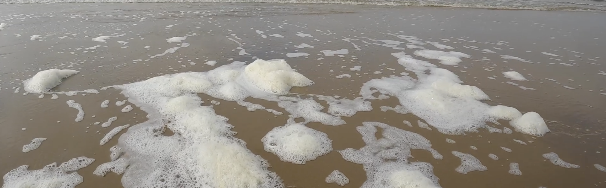 Zand met zeeschuim